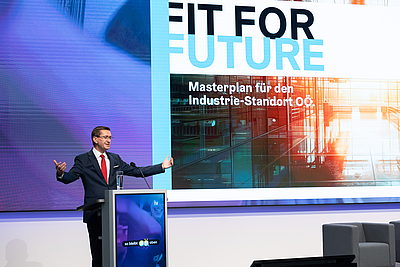 Wirtschafts-Landesrat Markus Achleitner präsentierte den Masterplan für den Industrie-Standort Oberösterreich 